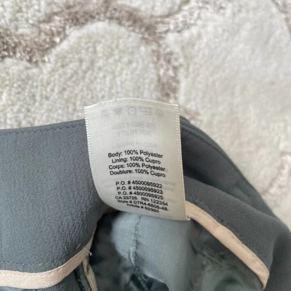 Aritzia Wilfred Tie-Front Jallade Cropped High Waisted Pant Green Size 0 - Picture 6 of 6